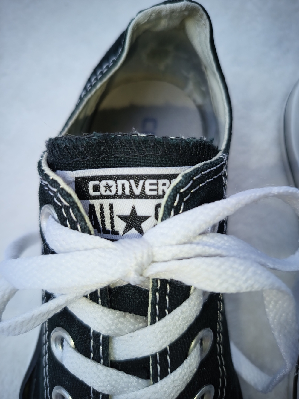 Converse Black Low Top Chuck Taylor Sneakers - Picture 3 of 8